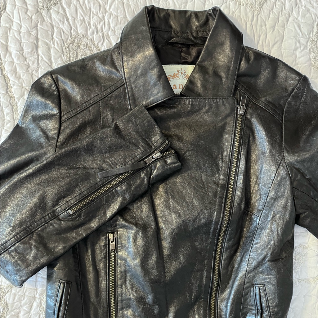 Nwot Urbancode Leather Jacket Black Uk Size 8